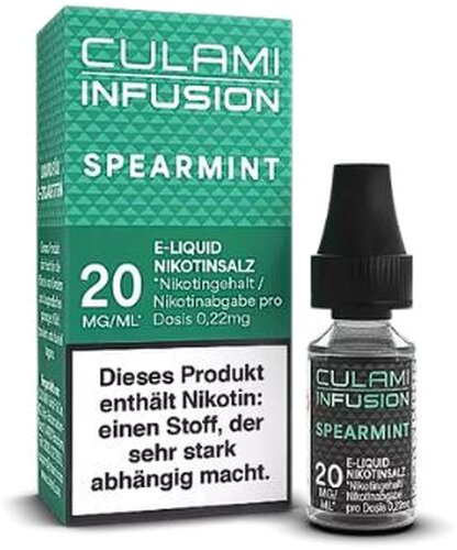 Culami Infusion Nikotinsalzliquid Spearmint 20mg Culami Infusion Nikotinsalzliquid Spearmint 20mg