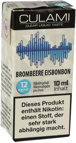 Culami Liquid Brombeere Eisbonbon 12mg Culami Liquid Brombeere Eisbonbon 12mg