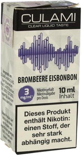 Culami Liquid Brombeere Eisbonbon 3mg