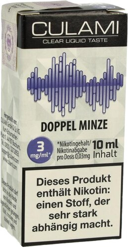 Culami Liquid Doppel Minze 3mg