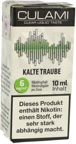 Culami Liquid Kalte Traube 6mg