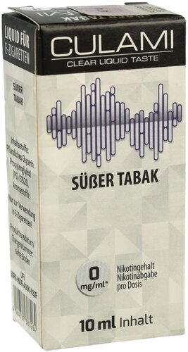 Culami Liquid Süßer Tabak 0mg Culami Liquid Süßer Tabak 0mg