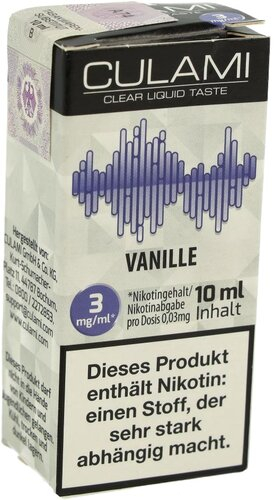 Culami Liquid Vanille 3mg Culami Liquid Vanille 3mg