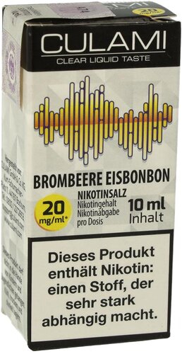 Culami Nikotinsalzliquid Brombeere Eisbonbon 20mg Culami Nikotinsalzliquid Brombeere Eisbonbon 20mg