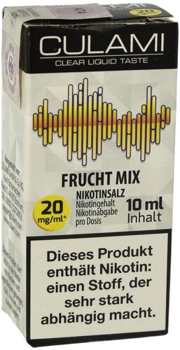 Culami Nikotinsalzliquid Frucht Mix 20mg Culami Nikotinsalzliquid Frucht Mix 20mg