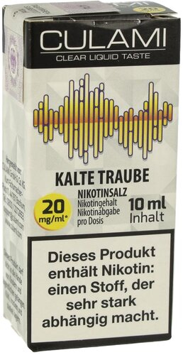 Culami Nikotinsalzliquid Kalte Traube 20mg Culami Nikotinsalzliquid Kalte Traube 20mg