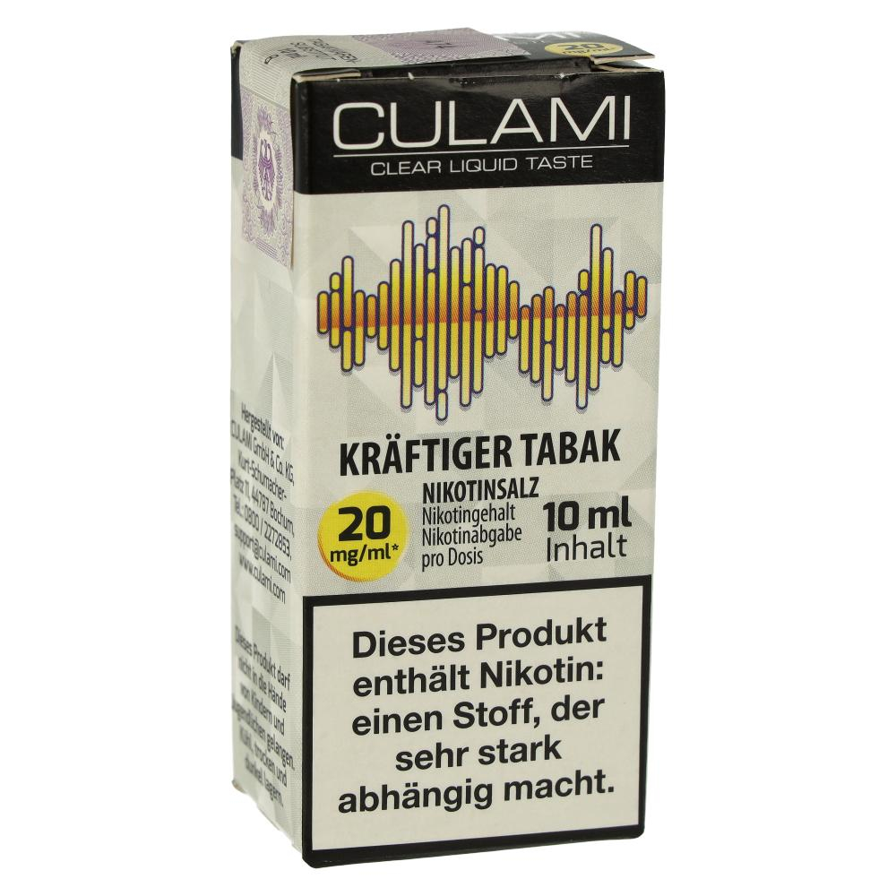 Culami Nikotinsalzliquid Kräftiger Tabak 20mg Culami Nikotinsalzliquid Kräftiger Tabak 20mg