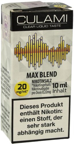 Culami Nikotinsalzliquid Max Blend 20mg
