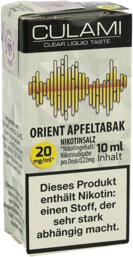 Culami Nikotinsalzliquid Orient Apfeltabak 20mg Culami Nikotinsalzliquid Orient Apfeltabak 20mg