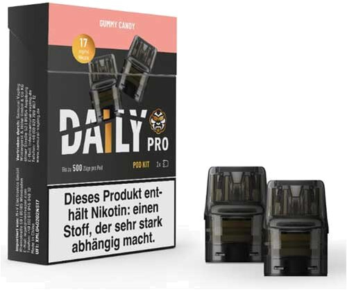 Daily Pro Pod Gummy Candy 17mg 2Stk. Daily Pro Pod Gummy Candy 17mg 2Stk.
