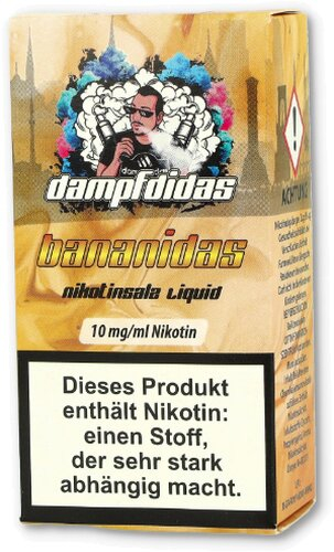 Dampfdidas Nikotinsalz Liquid Bananidas 10mg Dampfdidas Nikotinsalz Liquid Bananidas 10mg