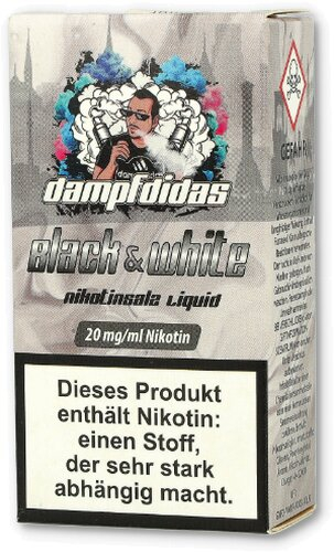 Dampfdidas Nikotinsalz Liquid Black & White 20mg Dampfdidas Nikotinsalz Liquid Black & White 20mg