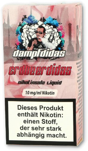 Dampfdidas Nikotinsalz Liquid Erdbeerdidas 10mg Dampfdidas Nikotinsalz Liquid Erdbeerdidas 10mg
