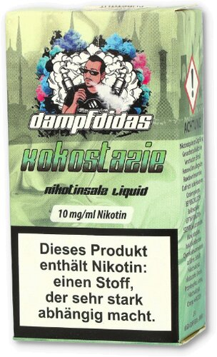 Dampfdidas Nikotinsalz Liquid Kokostazie 10mg Dampfdidas Nikotinsalz Liquid Kokostazie 10mg