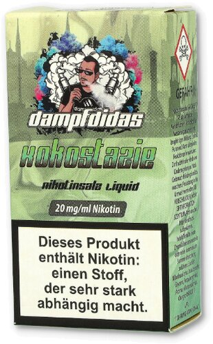 Dampfdidas Nikotinsalz Liquid Kokostazie 20mg Dampfdidas Nikotinsalz Liquid Kokostazie 20mg
