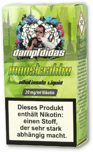 Dampfdidas Nikotinsalz Liquid Monstaahh 20mg Dampfdidas Nikotinsalz Liquid Monstaahh 20mg
