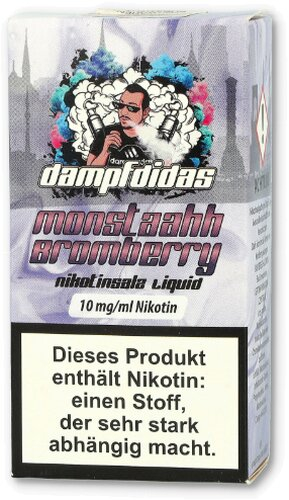 Dampfdidas Nikotinsalz Liquid Monstaahh Bromberry 10mg Dampfdidas Nikotinsalz Liquid Monstaahh Bromberry 10mg