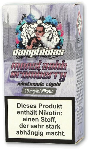 Dampfdidas Nikotinsalz Liquid Monstaahh Bromberry 20mg Dampfdidas Nikotinsalz Liquid Monstaahh Bromberry 20mg
