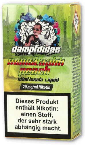 Dampfdidas Nikotinsalz Liquid Monstaahh Peach 20mg Dampfdidas Nikotinsalz Liquid Monstaahh Peach 20mg