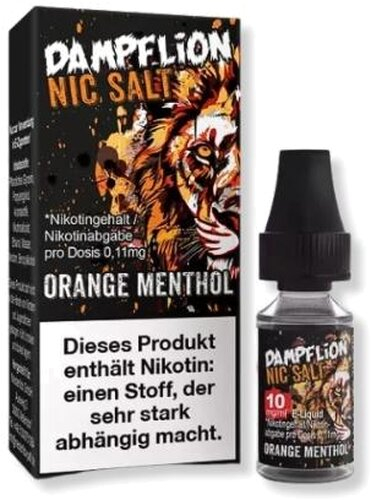 Dampflion Intense Nikotinsalz Liquid Orange Menthol 10ml 10mg Dampflion Intense Nikotinsalz Liquid Orange Menthol 10ml 10mg