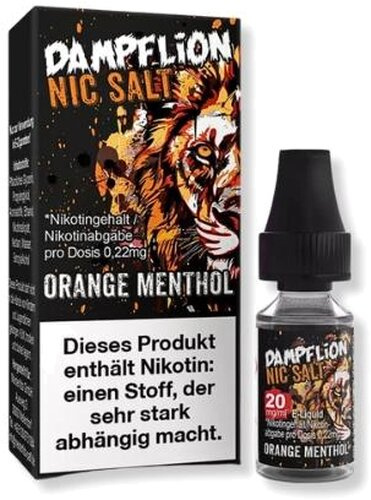 Dampflion Intense Nikotinsalz Liquid Orange Menthol 10ml 20mg Dampflion Intense Nikotinsalz Liquid Orange Menthol 10ml 20mg