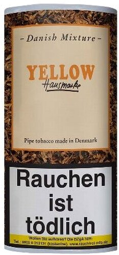 Danish Mixture Yellow Pfeifentabak Hausmarke 50g Päckchen