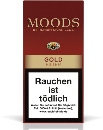 Dannemann Moods Golden Taste 5 Stk Zigarillos mit Filter