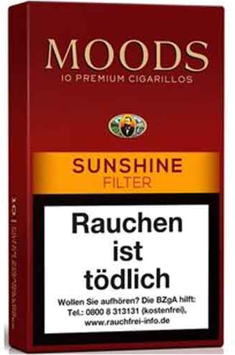 Dannemann Moods Sunshine Filter Zigarillos 10er