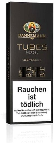 Dannemann Tubes Brasil Zigarren 3 St. Dannemann Tubes Brasil Zigarren 3 St.