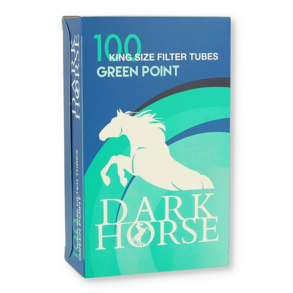 Dark Horse King Size Green Point Zigarettenhülsen mit Menthol-Kapsel 100 Stk.