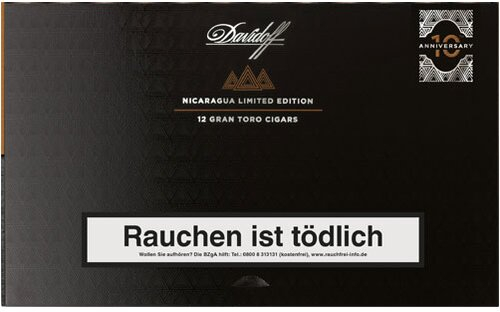 Davidoff Limited Edition Gran Toro 10th Anniversary Zigarren 12Stk.