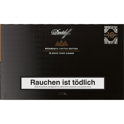 Davidoff Limited Edition Gran Toro 10th Anniversary Zigarren 12Stk. Davidoff Limited Edition Gran Toro 10th Anniversary Zigarren 12Stk.