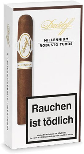 Davidoff Zigarren Millenium Robusto Tubos 3Stk.