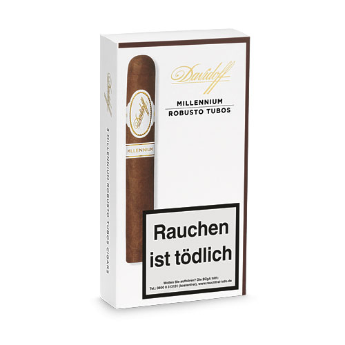Davidoff Zigarren Millenium Robusto Tubos 3Stk. Davidoff Zigarren Millenium Robusto Tubos 3Stk.