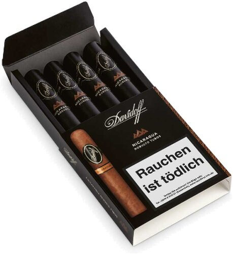 Davidoff Zigarren Nicaragua Robusto Tubos 4Stk. Davidoff Zigarren Nicaragua Robusto Tubos 4Stk.