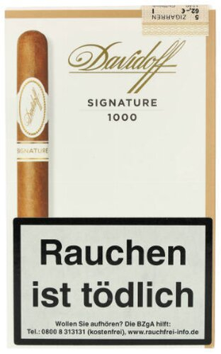 Davidoff Zigarren Signature No. 1000 5Stk. Davidoff Zigarren Signature No. 1000 5Stk.