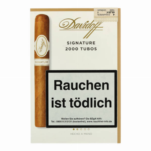 Davidoff Zigarren Signature No. 2000 Tubos 4Stk. Davidoff Zigarren Signature No. 2000 Tubos 4Stk.