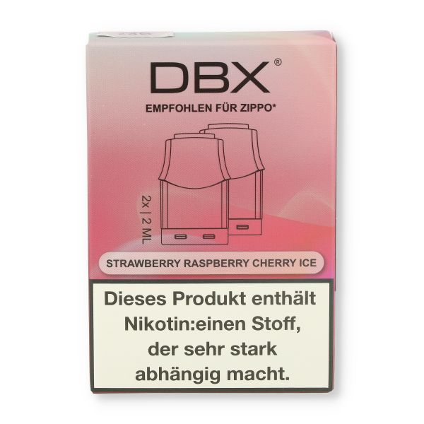 DBX for Zippo Strawberry Raspberry Cherry 2x2ml 20mg/ml Liquid-Pod