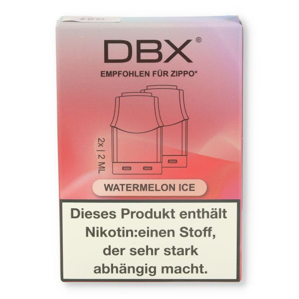 DBX for Zippo Watermelon Ice 2x2ml 20mg/ml Liquid-Pod