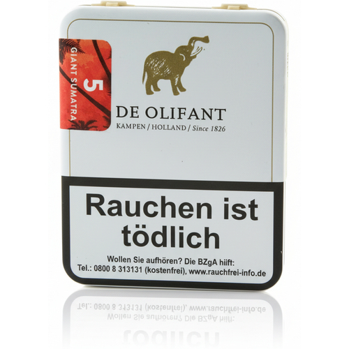 De Olifant Giant Sumatra 5 Zigarillos 5 Stück