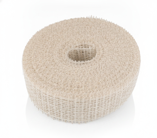 Dekoband Jute 50mm creme ohne Draht