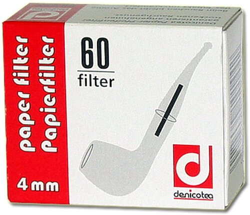 Denicotea Pfeifenfilter 4mm Zubehör für die Pfeife Denicotea Pfeifenfilter 4mm Zubehör für die Pfeife