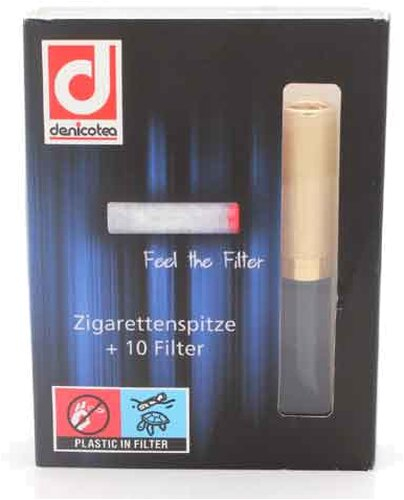 Denicotea Zigarettenspitze 20266 schwarz/gold Denicotea Zigarettenspitze 20266 schwarz/gold