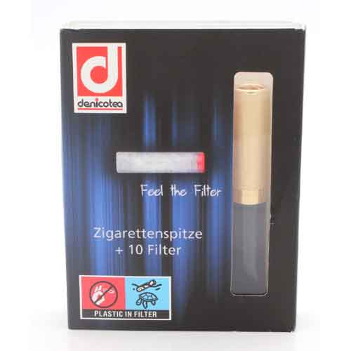 Denicotea Zigarettenspitze 20266 schwarz/gold Denicotea Zigarettenspitze 20266 schwarz/gold
