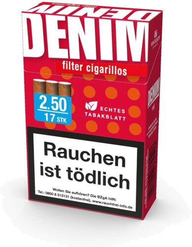 Denim Filterzigarillos Rot 17er