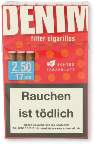 Denim Filterzigarillos Rot 17er Denim Filterzigarillos Rot 17er