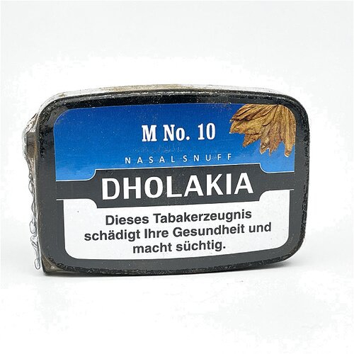 Dholakia M No. 10 Nasalsnuff 9g Dose Dholakia M No. 10 Nasalsnuff 9g Dose