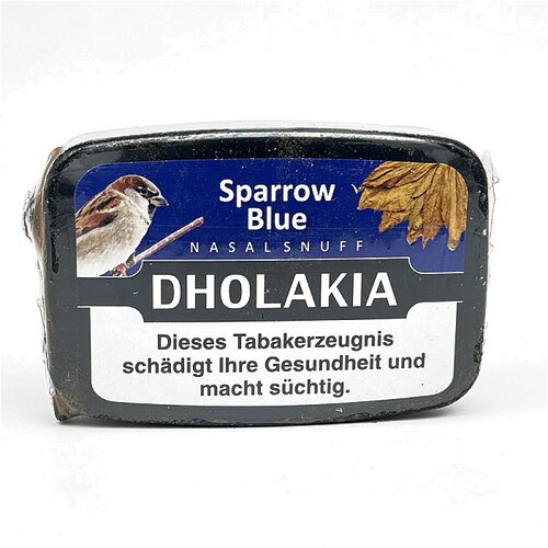 Dholakia Sparrow Blue Nasalsnuff 9g Dose Dholakia Sparrow Blue Nasalsnuff 9g Dose
