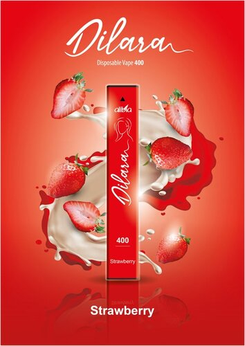 Dilara 400 Einweg E-Zigarette Strawberry 20mg Dilara 400 Einweg E-Zigarette Strawberry 20mg