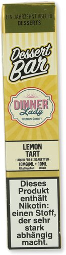 Dinner Lady Dessert Bar Lemon Tart Liquid 10mg Dinner Lady Dessert Bar Lemon Tart Liquid 10mg